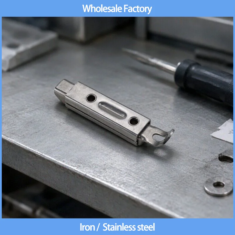 Pull Type Automatic Spring Industrial Door Bolt Connection Self-Locking Hidden Bolt Lock Stainless Steel Or Iron