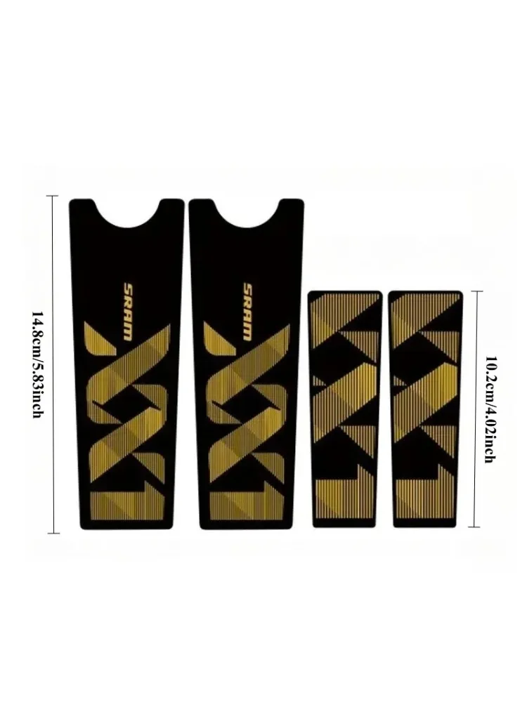 AliExpress NONE 4pcs SRAM XX1 Colorful Decal Set Stylish Stickers for Bike Cranksets Laptops Skateboards Water Bottles