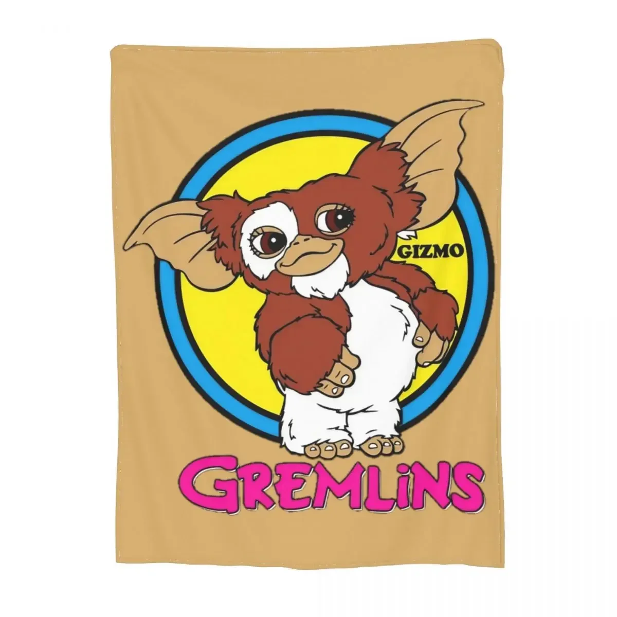 عتيقة Gremlins Gizmo Mogwai بطانية ، صوف مرجاني ، نسيج قطيفة ، ديكور رعب دافئ ، بطانيات خفيفة الوزن للمنزل ، لحاف خارجي