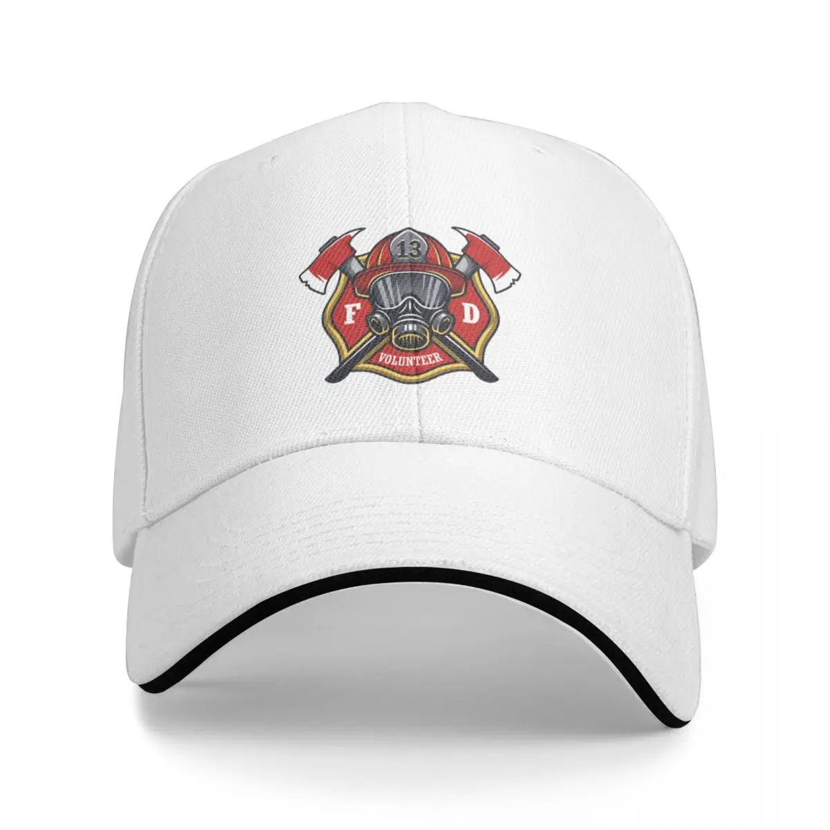 Bombeiro Resgate Voluntário Bonés de Beisebol para Homens, Unisex Camping Hat, Praia Coquette, Hip Hop Trucker Cap