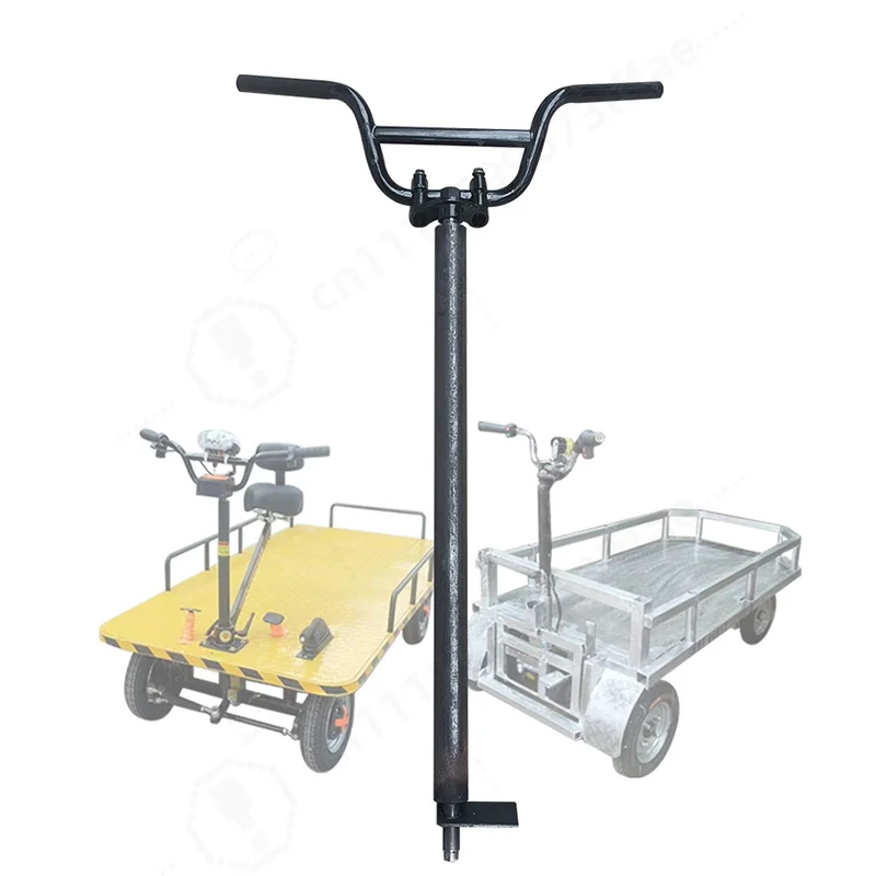 Electric 4‑Wheel Vehicle Steering Column Assembly, Simple Modified Handlebar, Direction Handle for Mini Flat Cart  Parts