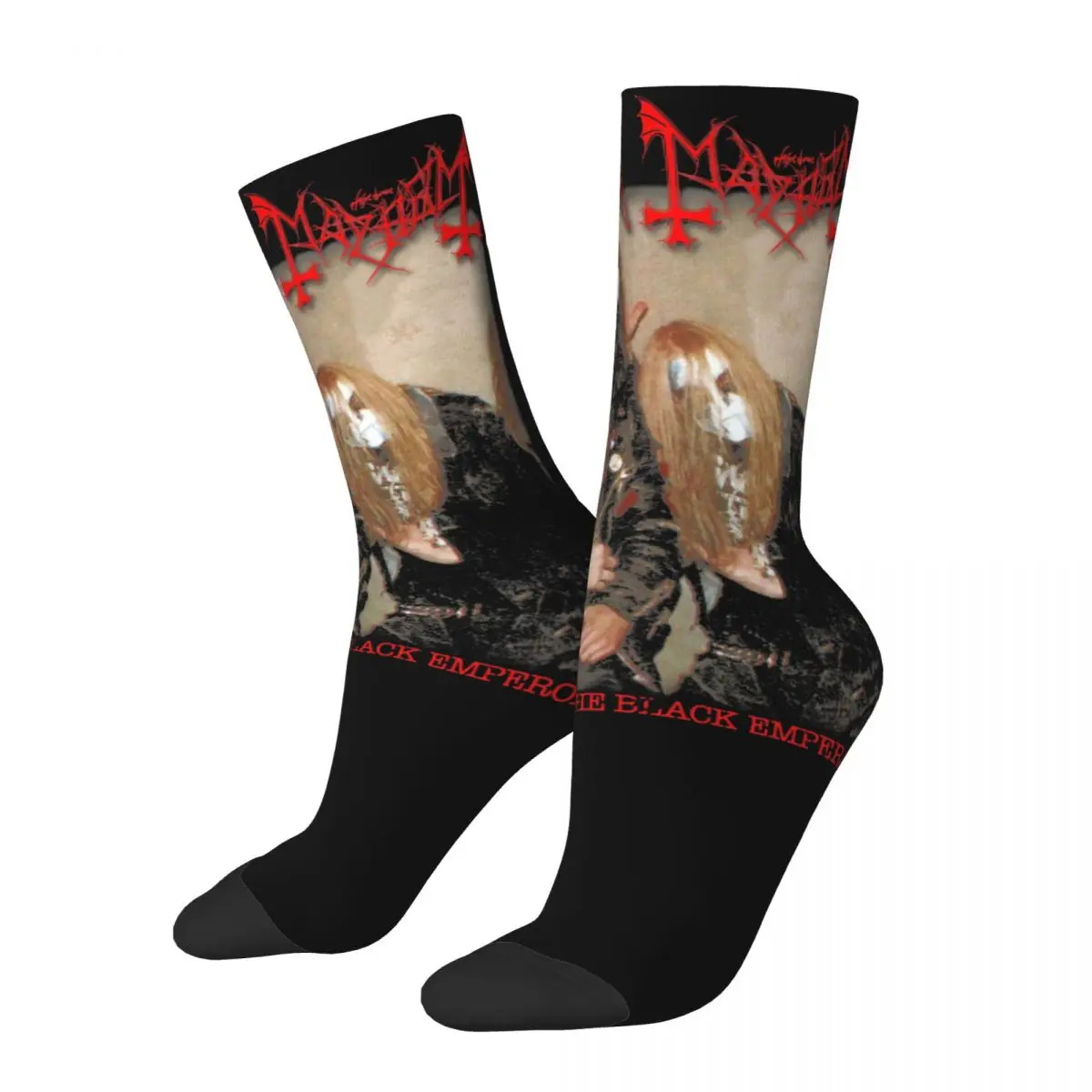 Fashion Socks Black Emperors Mayhem Morbid Accessories Comfortable Old School Black Metal Sport Socks All Seasons Best Gift Idea