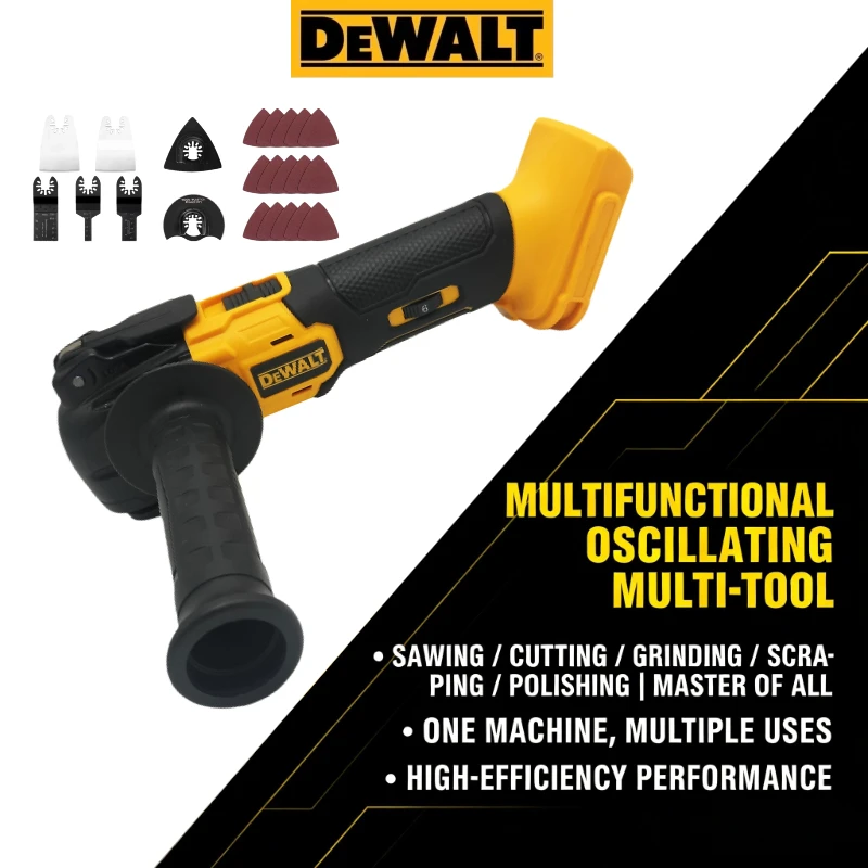DEWALT Brushless Vibration Multi-Tool - Universal Oscillating Tool for Cutting, Polishing, Shovel & Cleaning (Tool Only)