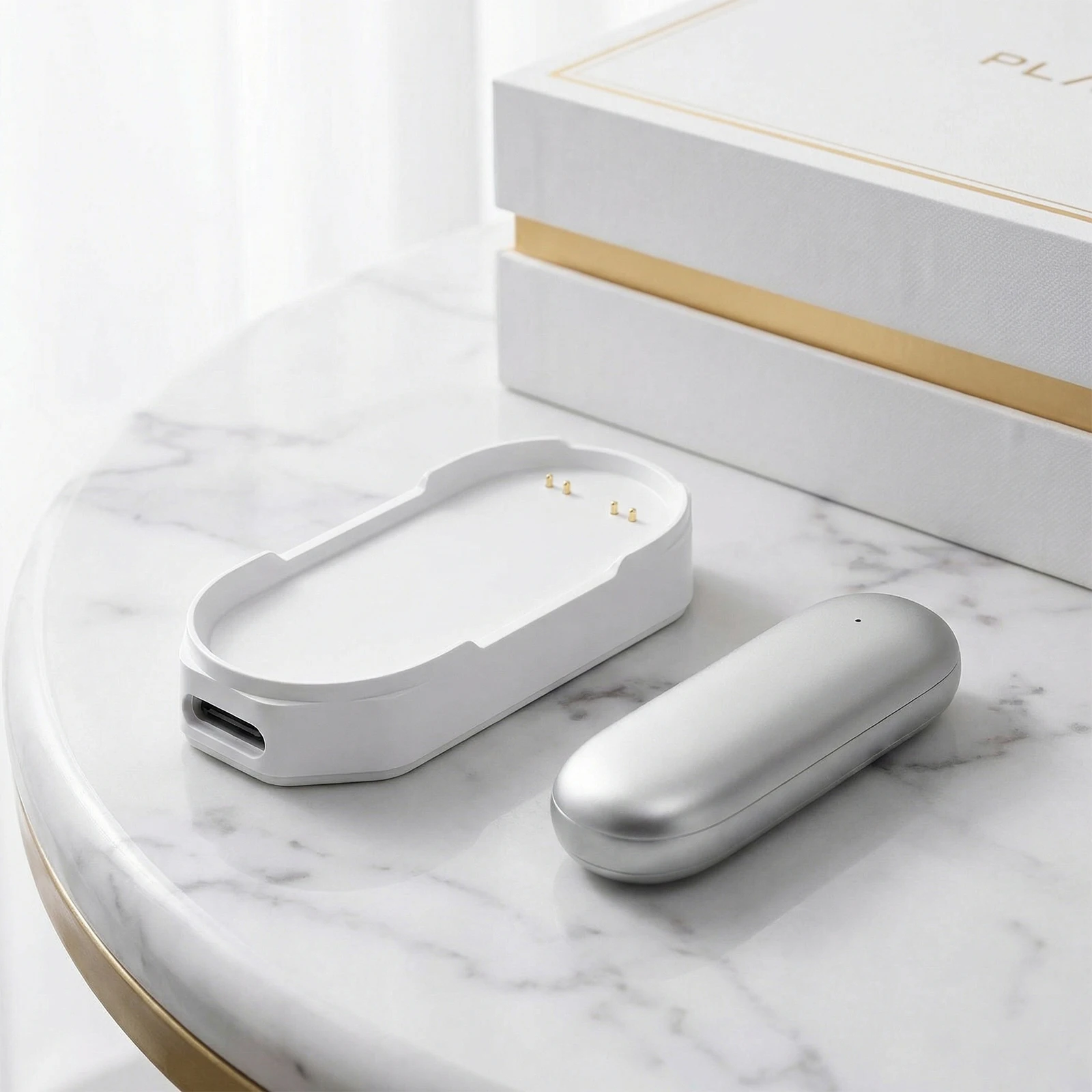 

Зарядная док-станция для AI-диктофона PLAUD NotePin с портом USB-C и противоскользящим основанием