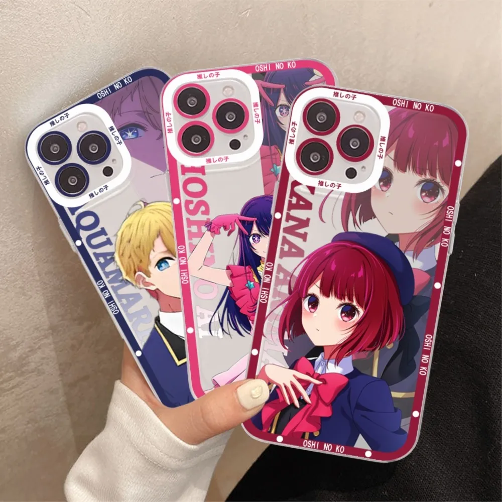 Oshi No Ko Anime Ai Hoshino Girl Phone Case For Samsung S 20 21 22 23 lite plus ultra Clear Mobile Cover Funda