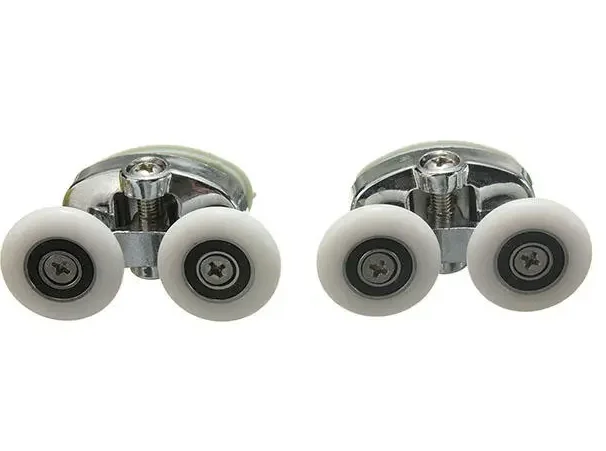 2Pcs 25mm Shower Door Rollers Zinc Alloy Bathroom Wheel Accessories Glass Hardware