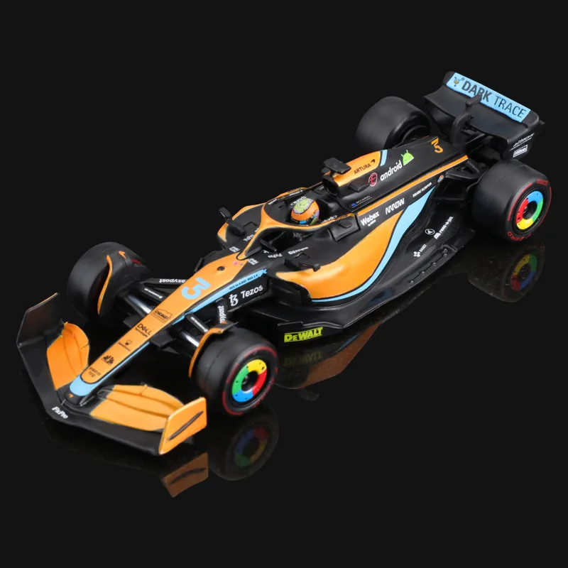 Bburago 1:43 F1 Regular Version 2022 F1 McLaren MCL36 #4 Lando Norris #3 Daniel Ricciardo Alloy Vehicle Diecast Cars Model Toy