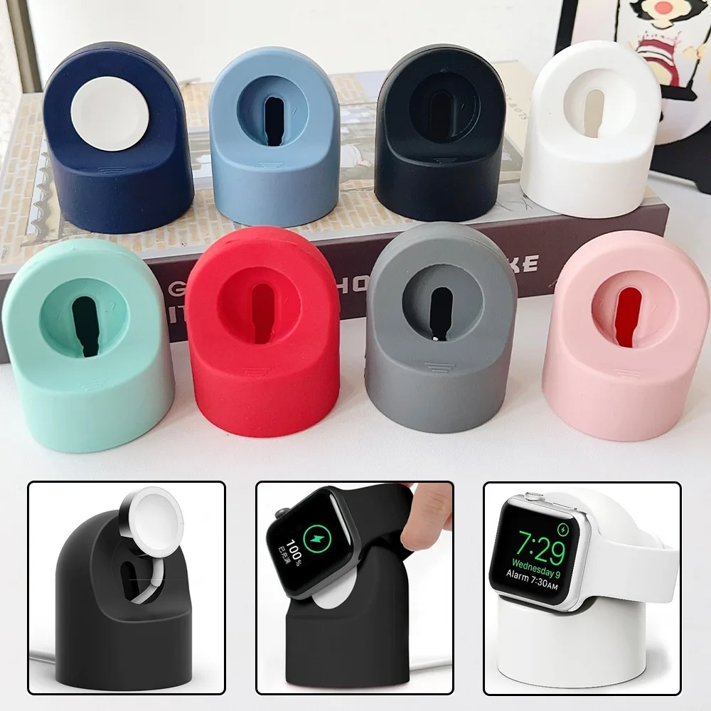 Universal Charging Stand Storage Stand Charge Cable Holder For Apple Series Dock Station Silicone Bracket Smart Watche Accessory