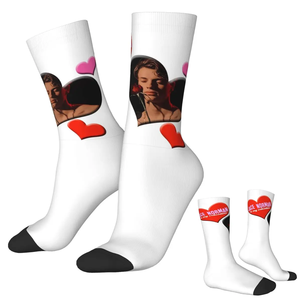 

Носки Jace Norman Is My Valentine, супер мягкие чулки в стиле Харадзюку, всесезонные длинные носки, аксессуары, мужские и женские рождественские подарки