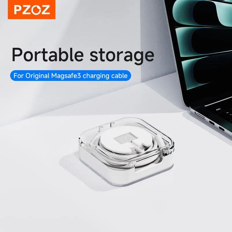 PZOZ Für Apple MacBook Pro Air USB-C Ladekabel-Aufbewahrungsbox Desktop-Kabelorganizer MAC-Ladekabel Kabelorganisatoren