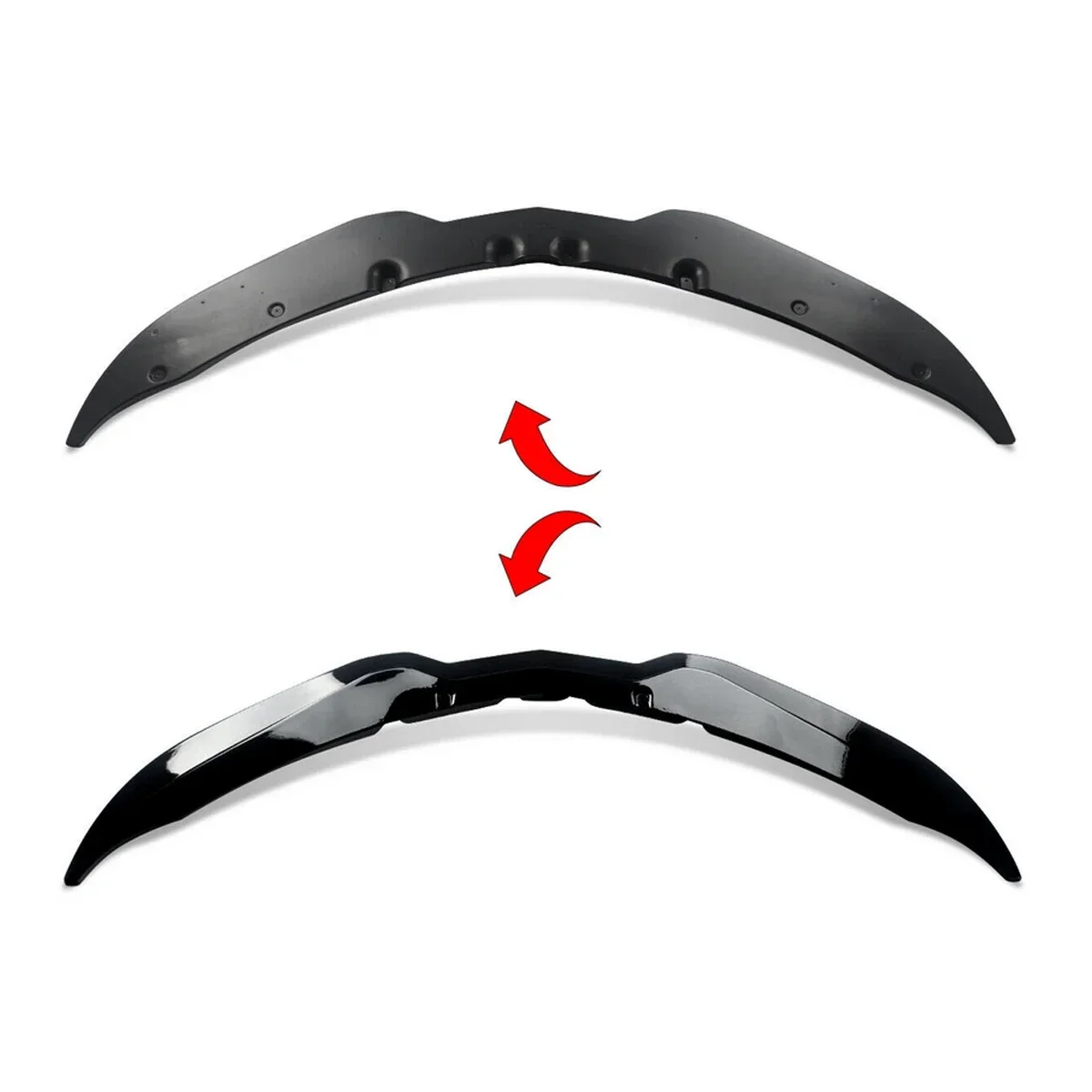 Front Lip Spoiler Splitter For 2014-2022 C7 Corvette Z06 STG Stage 3 Gloss Black