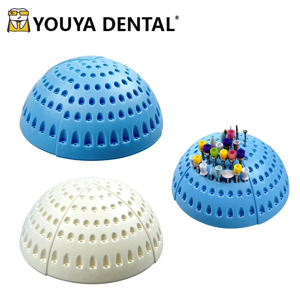180 Holes Dental Plastic Semi-circular Bur Holder Disinfection Drill Box Organizing Nail Drill Bits Dentistry Lab Tools