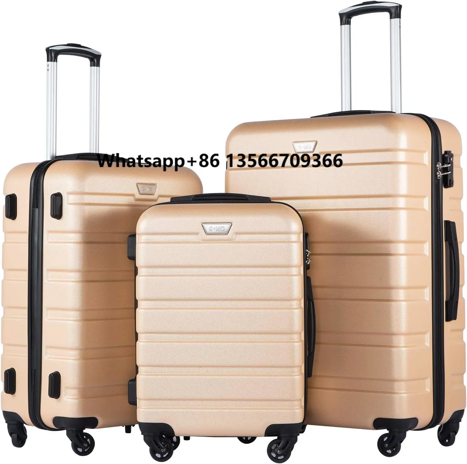 

Luggage 4-piece Suitcase Set Travel case Hard Shell TSA Lock Lightweight Spinner Luggage