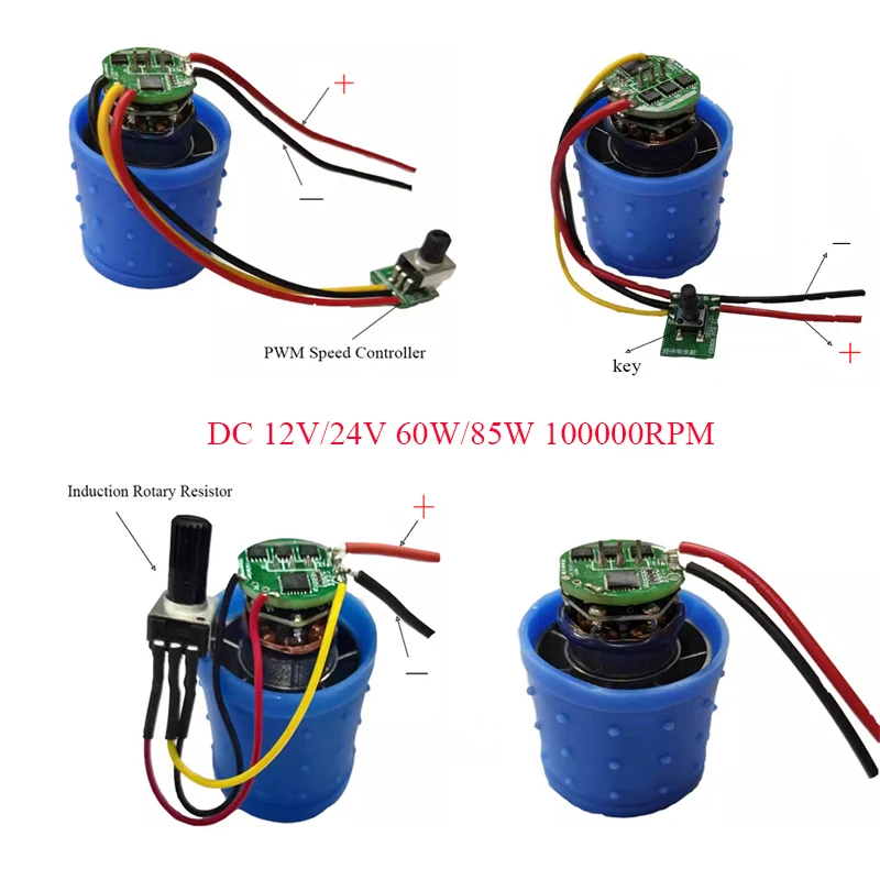 

100000 А 5 А 12 В/24 В бесщеточный двигатель об/мин ультра-высокая скорость BLDC 3-фазный CNC вентилятор двигатель PWM контроль скорости