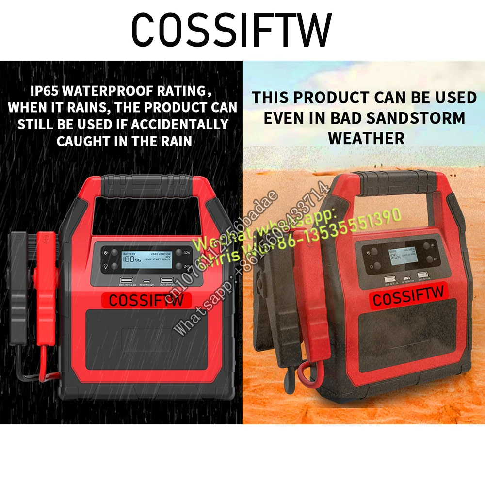 5000A Car Battery Jump Starter All Gas 20.L  Smart Portable    Pack 12V 24V  Box  er