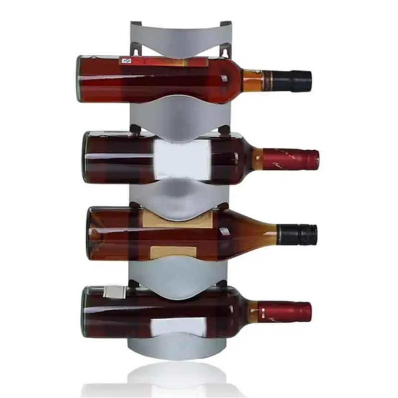 2X Wine Rack Wine Bottle Holder Bar Red Wine Stand Household Wall-Hanging Wine Storage Rack 4 Bottles Rack