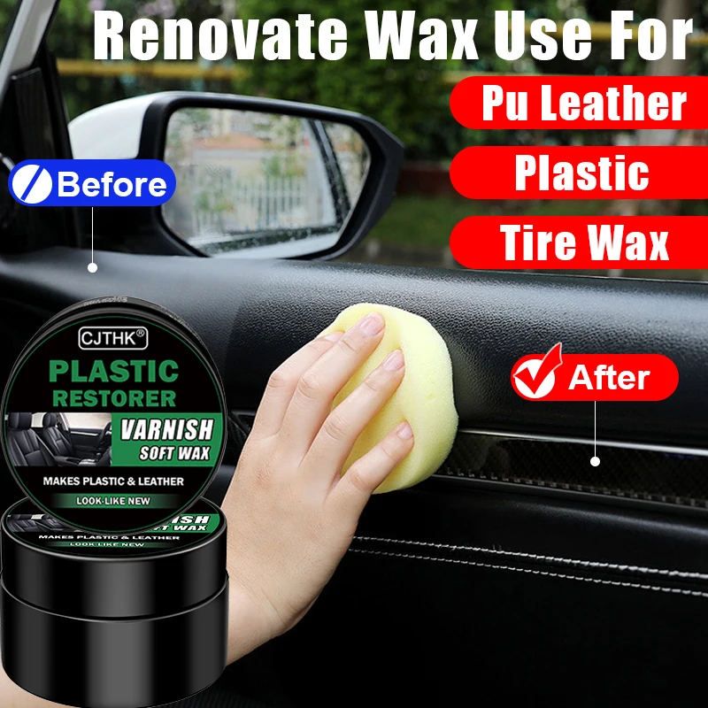 Auto-Kunststoff-Restaurator „Back To Black Gloss“ – Wachsbeschichtungsmittel zur Erneuerung von Autoinnenräumen, Leder und Verkleidungen – Auto-Politur und Reparaturbeschichtung