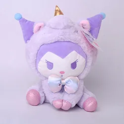 23CM Sanrio Kawali Kuromi unicorn Hello Kitty My Melody Cinnamoroll Pillow Plush Anime Kid toy Cartoon Collection for gift