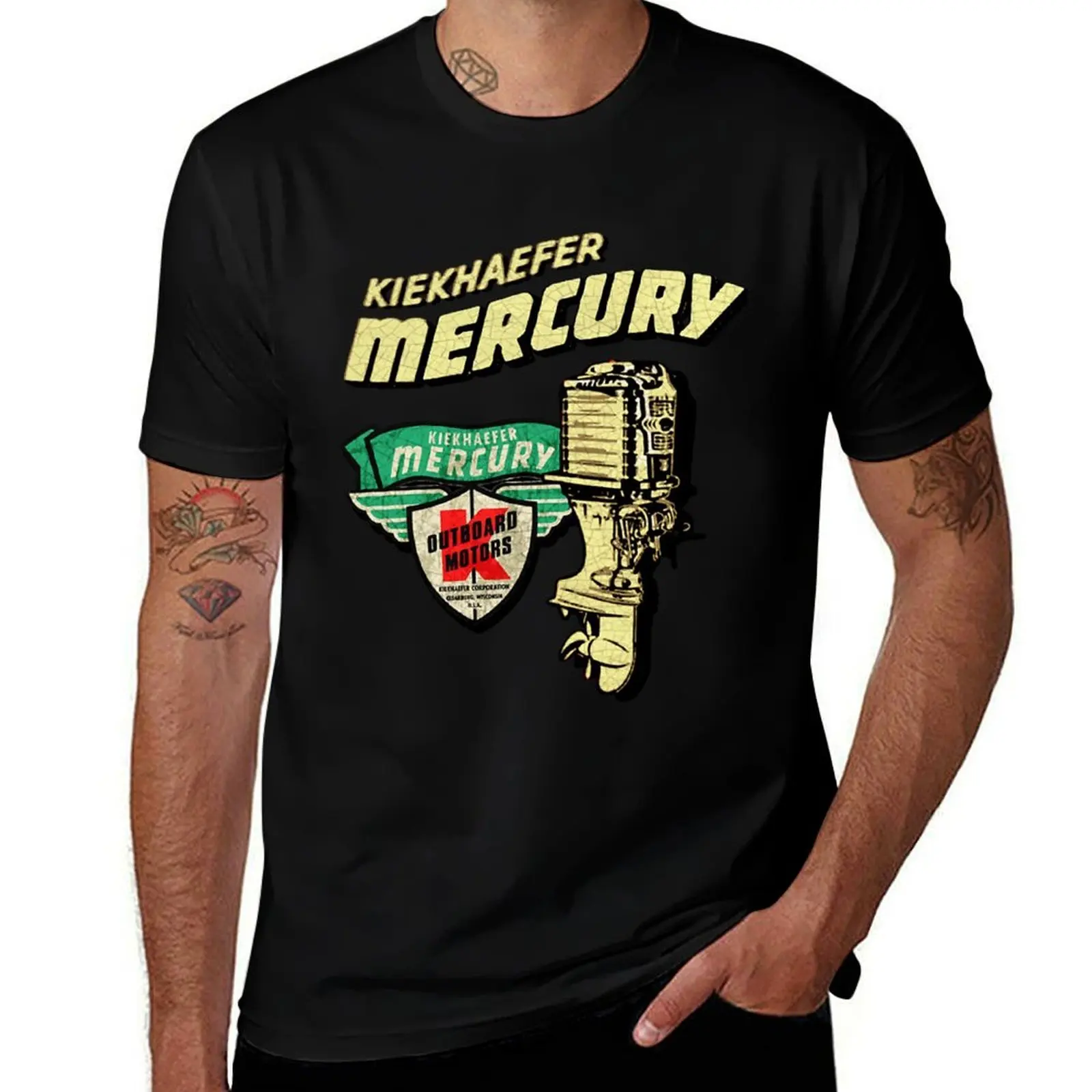 

Mercury vintage Outboard Motors T-Shirt t shirts for man slim fit man t shirt summer t shirt man luxury T-Shirt