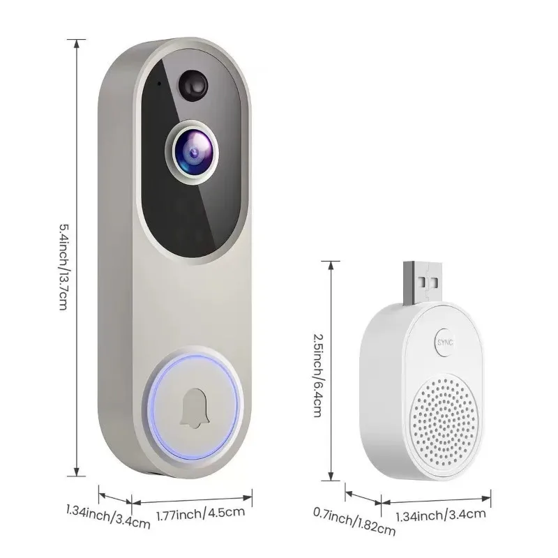 Video doorbell high definition camera WIFI intelligent high definition night doorbell remote electronic camera