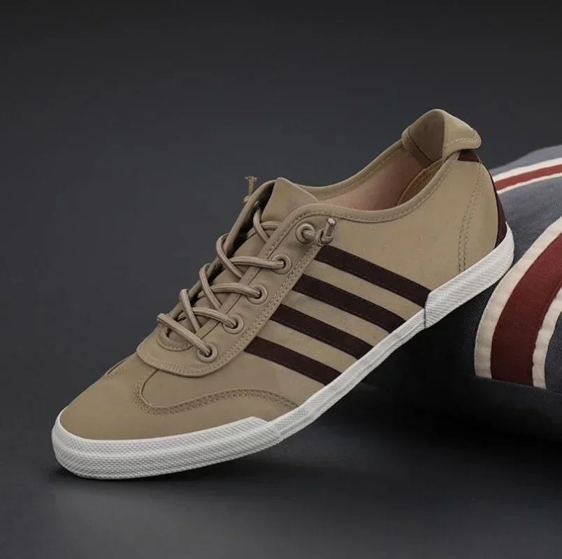 Heren Canvas Schoenen Mode Effen Kleur Mannen Gevulkaniseerde Schoenen Veterschoenen Vrijetijdsschoenen Heren Sneakers Tenis Masculino Zapatillas Hombre