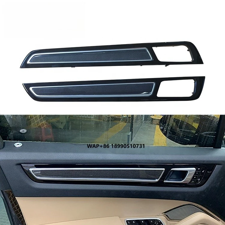 

LHD Carbon Fiber Interior Trims Door Trims Dashboard Cover Panel 5pcs Replacement for Porsche Cayenne 2018up
