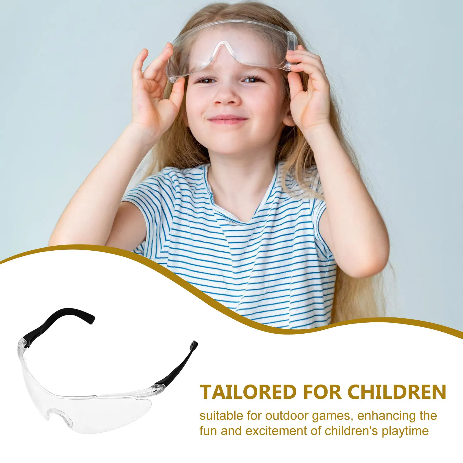 4Pcs Kids Safety Goggles – Impact-Resistant Protective Eyewear for Outdoor Play and Youth Activities