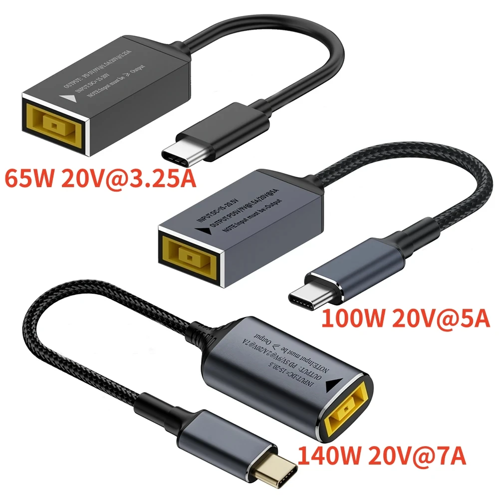 yZ[zLenovom[gp\Rp65W 100W 140W USB C}[dRo[^[P[uADCWbNXNGAvO - Type-C 5V/9V/20V PDA_v^[