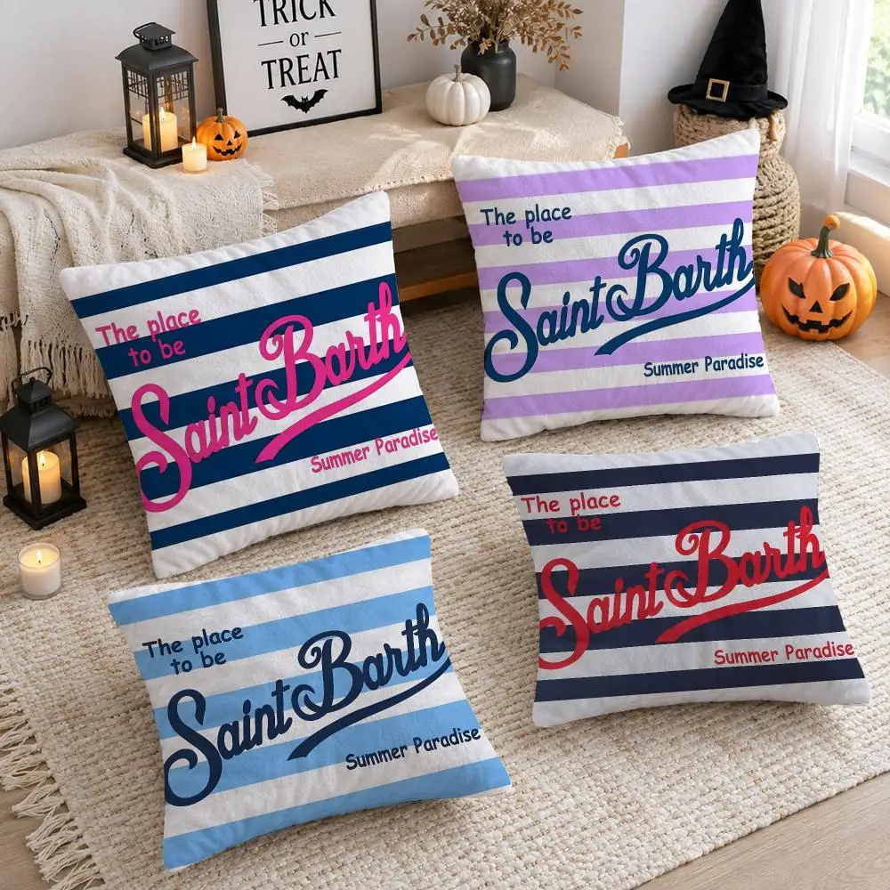 S-Saint Fashion B-Barth Lucky Cushion Cover Plush Decorative Pillow Case With Hidden Zipper Cutecore Room Decor For Home