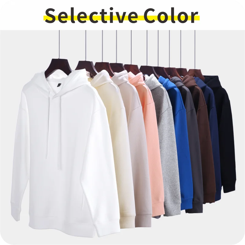 Autumn and winter pure cotton hoodie logo customization round neck fashionable Baita top