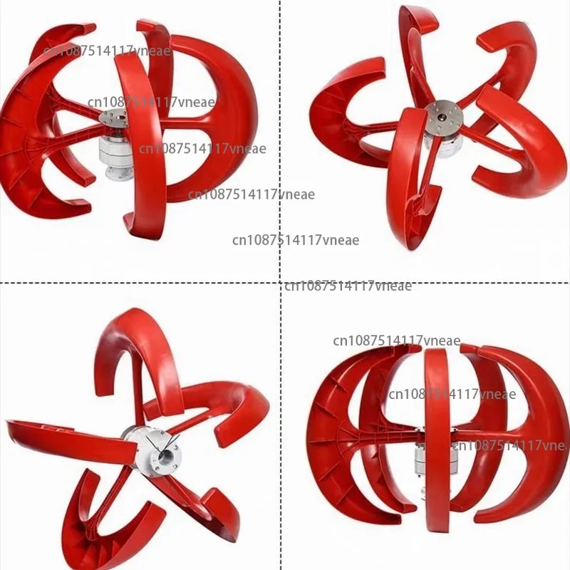100w-600w12/24v Low Wind Speed Start Vertical Wind Turbines Generator  MPPT Controller Silence Windmill