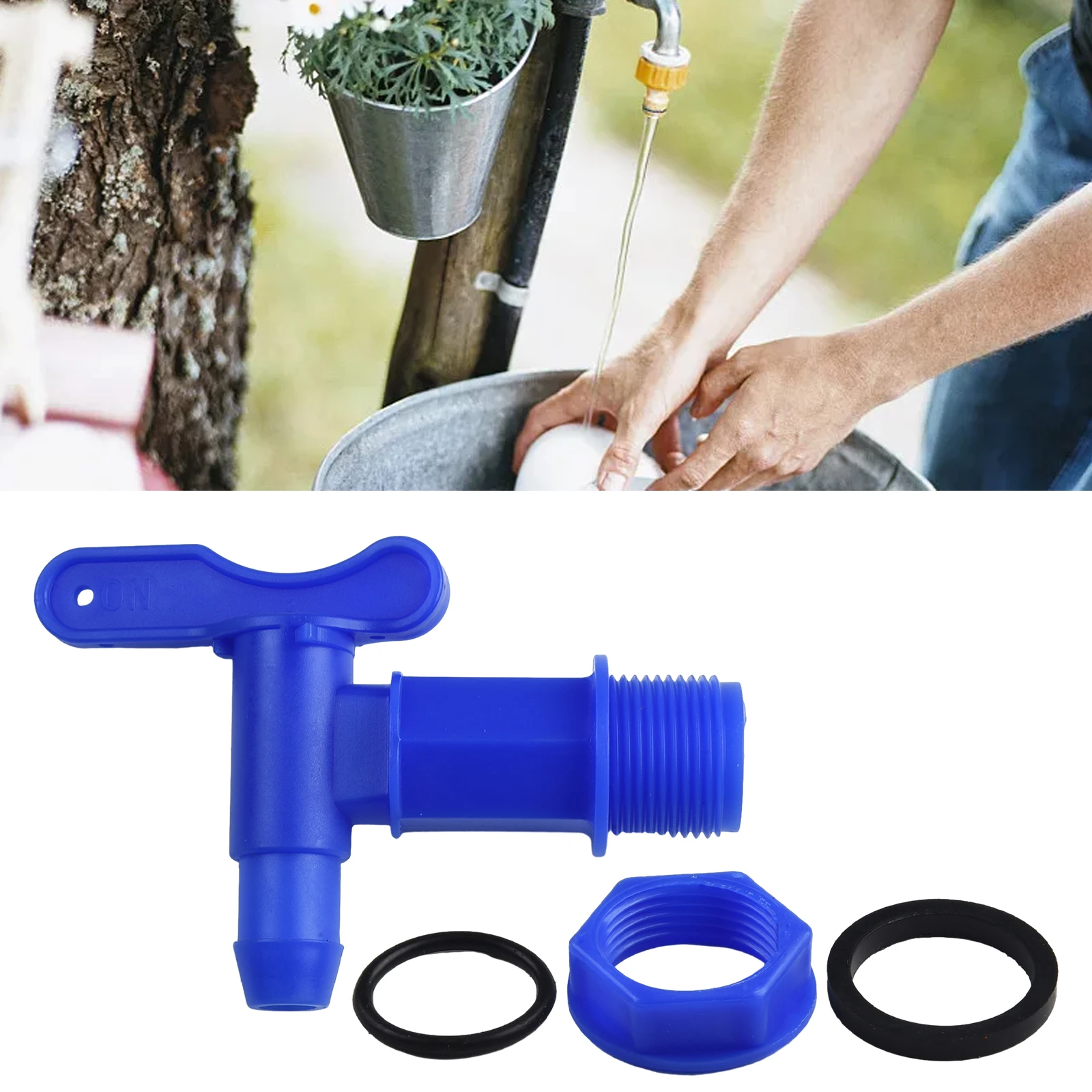 Brand New High Quality Hot Sale Home & Garden Faucet PLASTIC Black Blue Durable Tool Useful Water Butt Tap