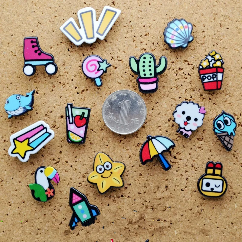 17 farbe 17 Pcs Acryl Reißzwecke Sommer Strand Push-Pin Cartoons Pushpins Büro Tacks Pin Kann Stift, Um Den wand Büro Bindung