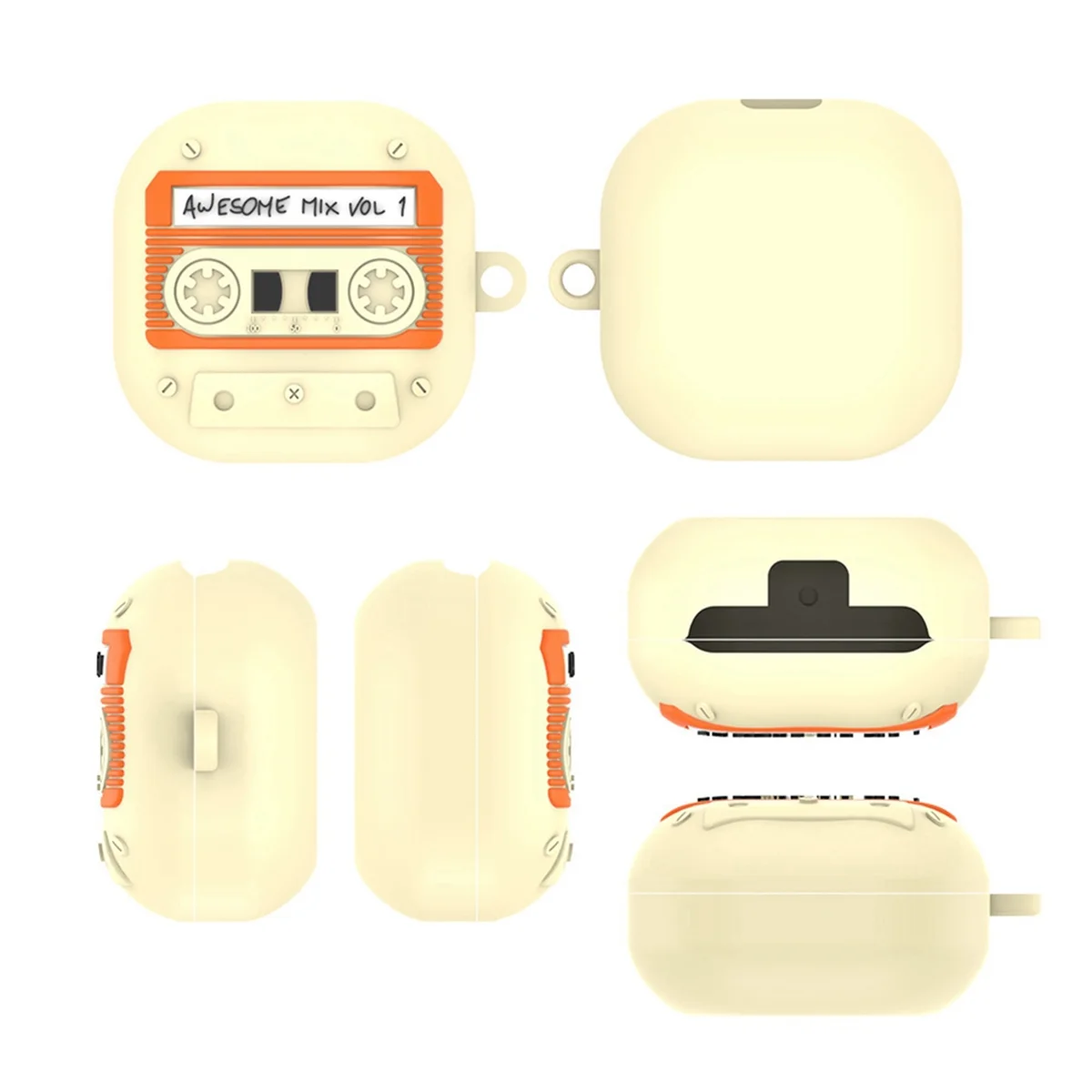 Suitable Galaxy Buds FE/Live/Pro/2 Bluetooth Headphone Protective Cover Cartoon Retro Tape