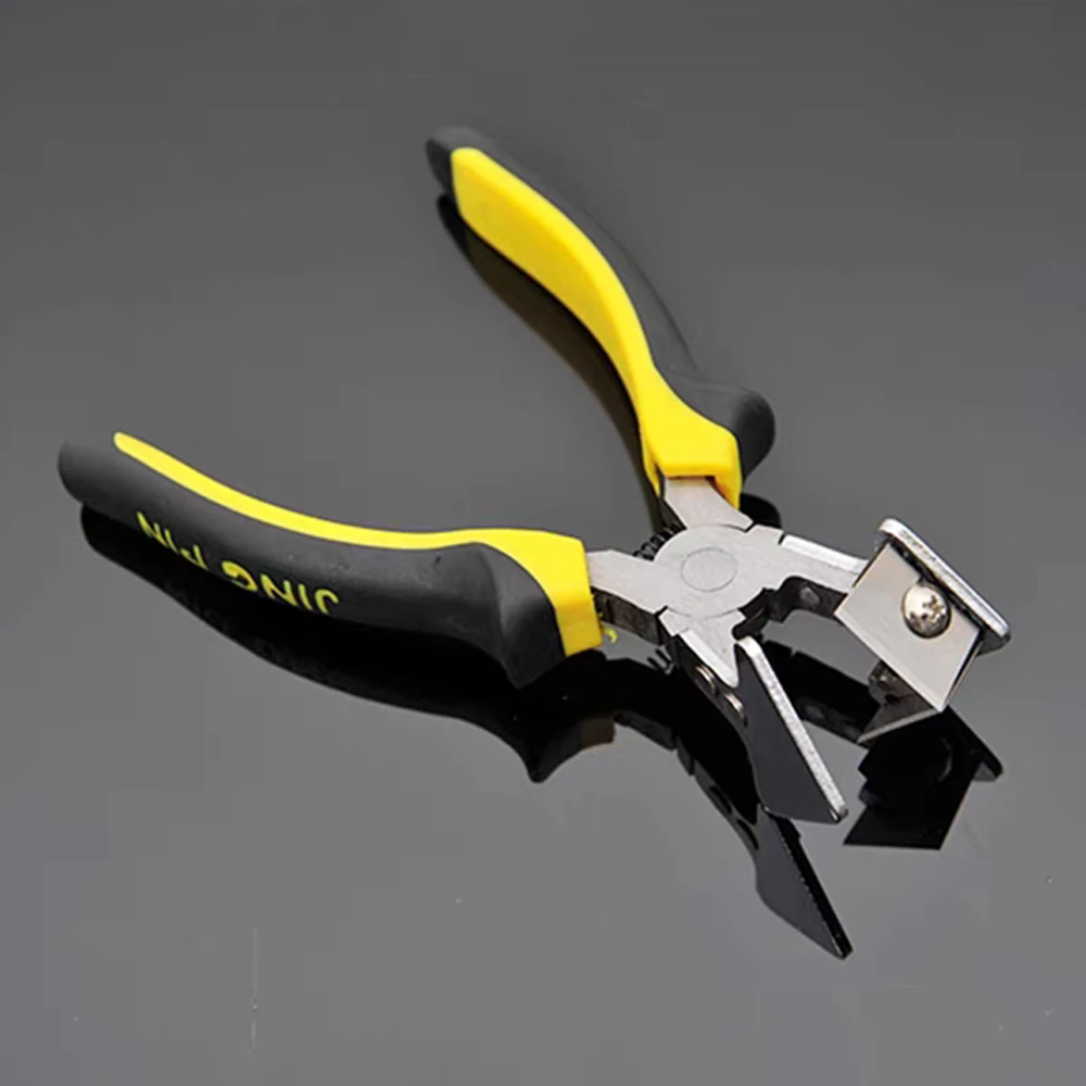 90-Degree Tape Scissors Tape Pliers Snap Seal Strip Cutter V Mouth Pliers 45 Degree Scissors Notched Scissors