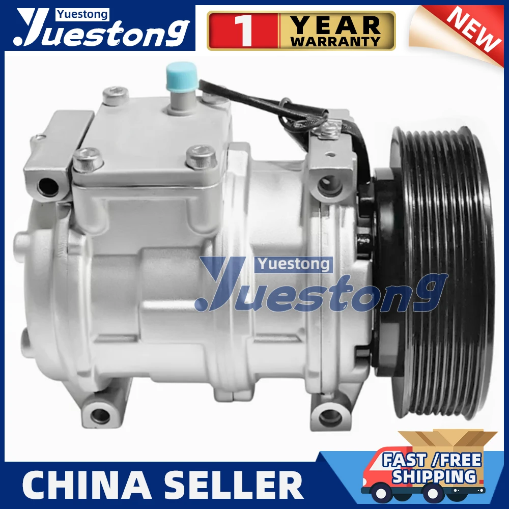 

AH169875 A/C Compressor For John Deere 10PA17C 447200-4930 RE46609 447170-9490 TY6764 447100-2381 4472004930 447200-3667