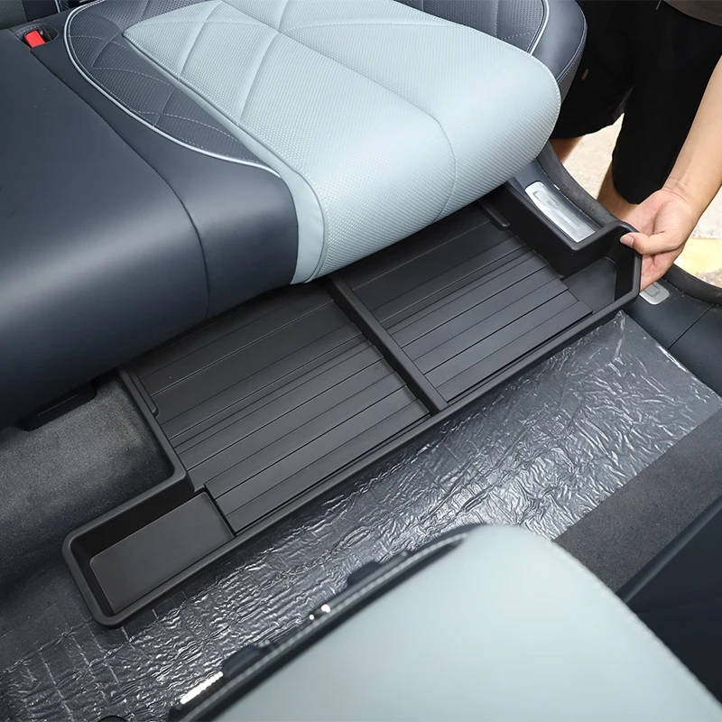 For BYD FANGCHENGBAO BAO 5 2023 2024 2025 Rear Seat Multifunctional Storage Organizer Tray ABS Car Interior Accessories 2 Pcs