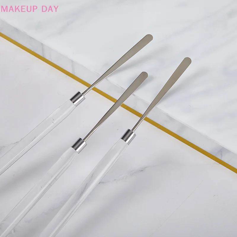 1Pcs Nail Art Stirring Rod Stainless Steel Acrylic Powder Liquid UV Gel Stirring Tool Spatula Pin Nail Accesories And Tools