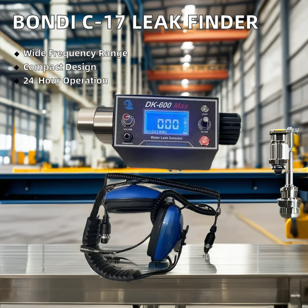 C-17 Portable Leak Detector Testing Equipment 2 Meters Depth 3 Meters Underground Pipeline Houshold Cleaning Tool for Water