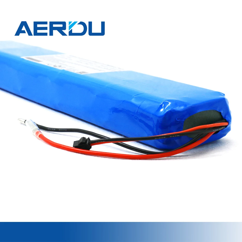 AERDU 36V 14AH 10S4P 37VHigh Power& Capacity 18650 Lithium Battery Pack with Bms For FIIDO D1 D2 Bicycle Motor Scooter +SM2P 4MM