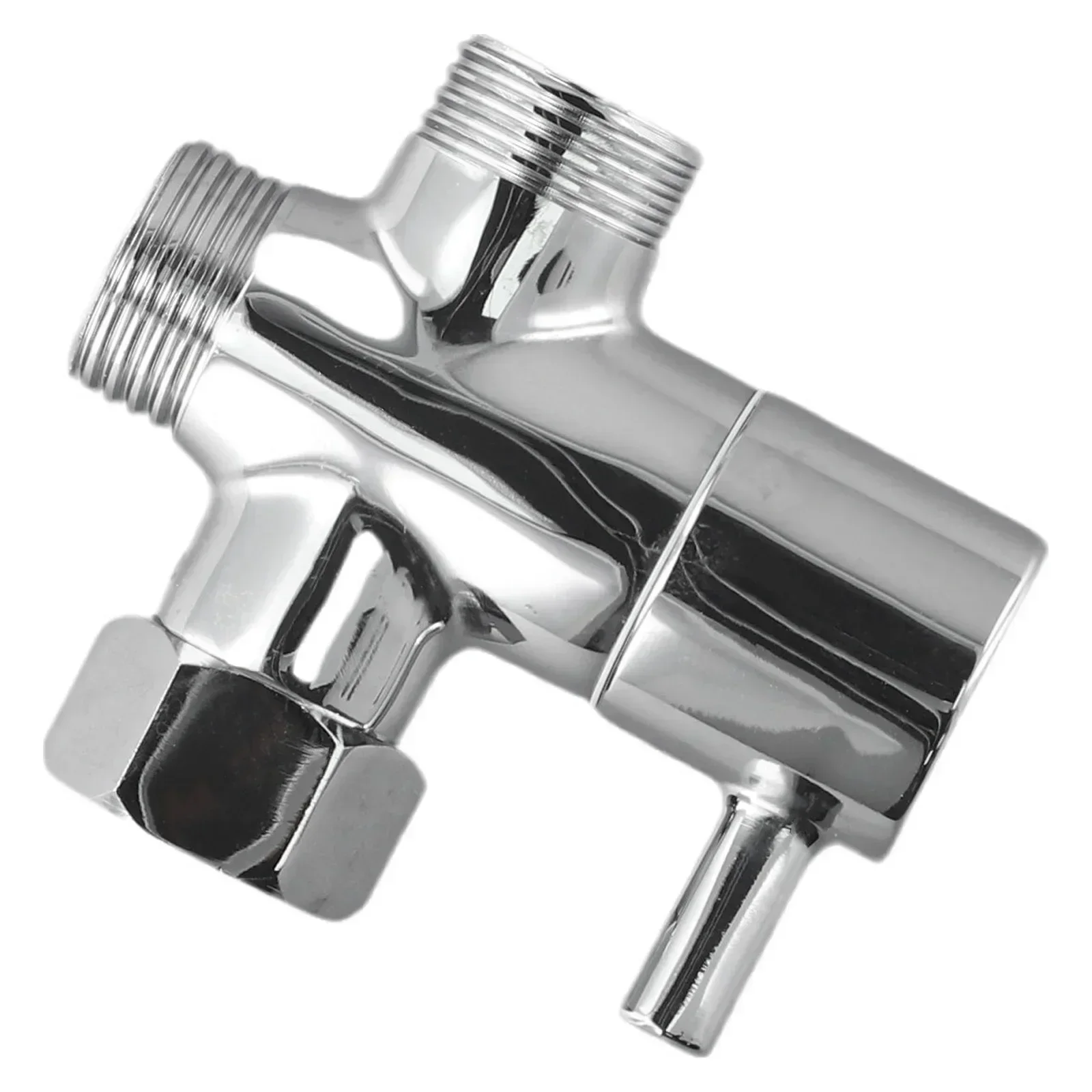 

3-Way Diverter Valve 0.6-1.5mpa Kitchen 1pcs Mixer Tap 4-points Shower Head Angle Valve T-Adapter G1/2in Brass