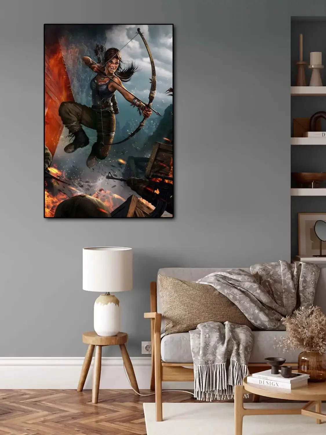 Tomb Raider Video Game Canvas Poster Print Canvas Painting Wall Art Manage Modern Artwork Gamer Room Home Club Decor Hot Gifts