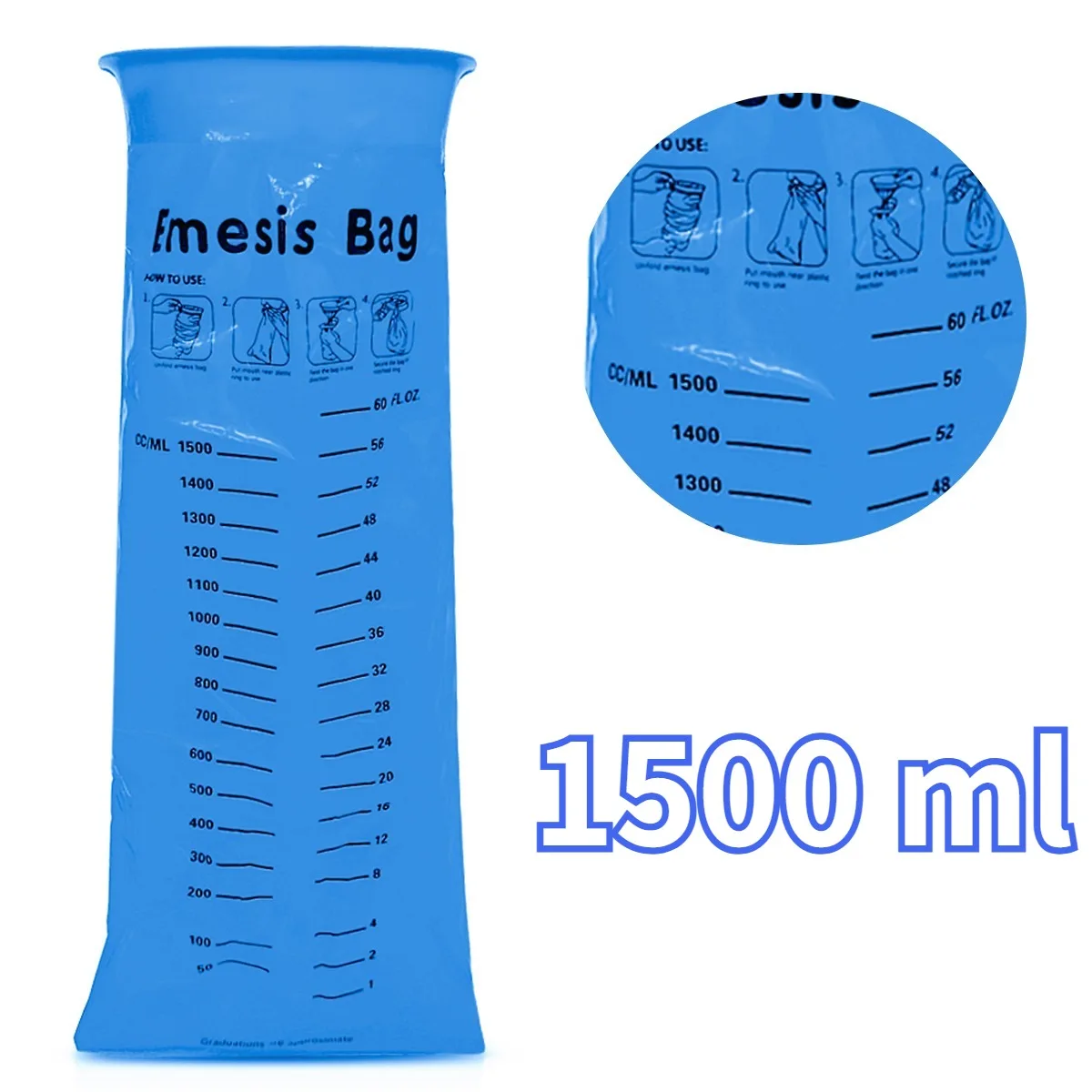 6/12 PCS Disposable Emesis Bags Leak-Proof Vomit Bags for Travel Airplane Car Sickness Hygienic Nausea Relief Kit with Seal