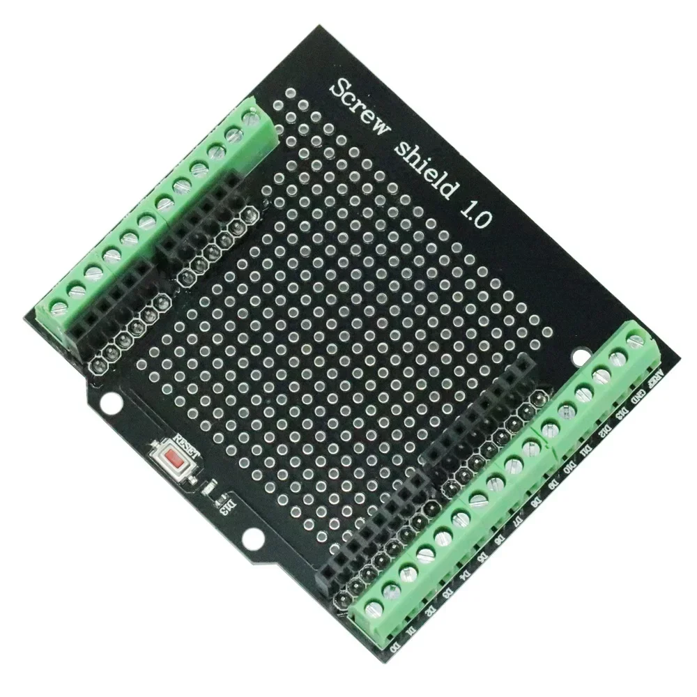 Proto винтовой щит для Arduino кнопки сброса с открытым исходным кодом D13 светодиодный Новинка