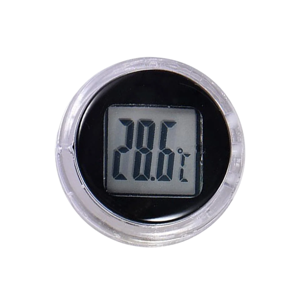 Mini thermomètre à affichage numérique étanche à coller -20 ~ 70 ° C Compteur de température à coque ABS transparente