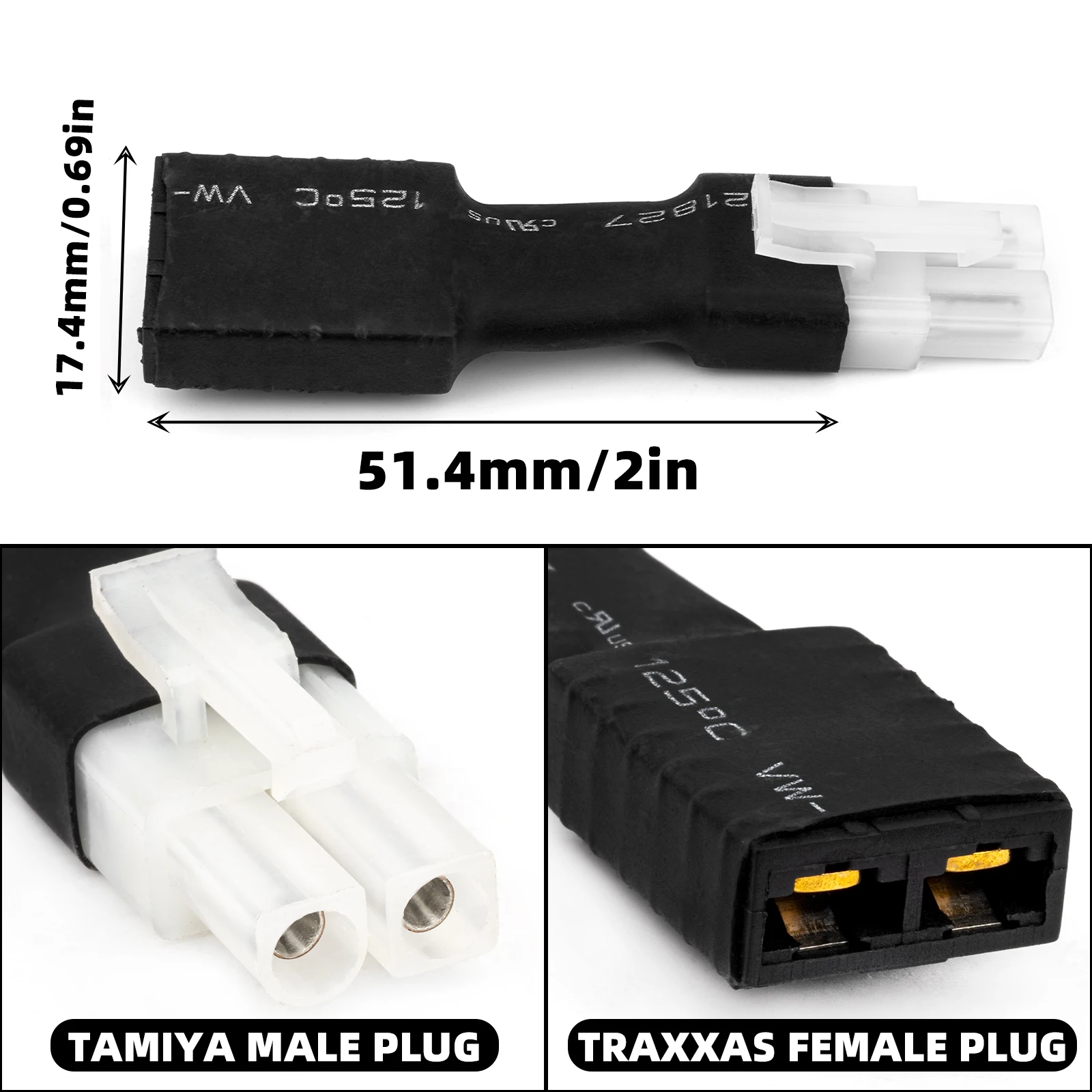 RCXAZ Batterie Adapter Stecker XT60 TAMIYA TRAXXAS T-TYPE Adapter DIY Für RC Auto Schiff Hubschrauber Quadcopter LiPo Batterie Stecker