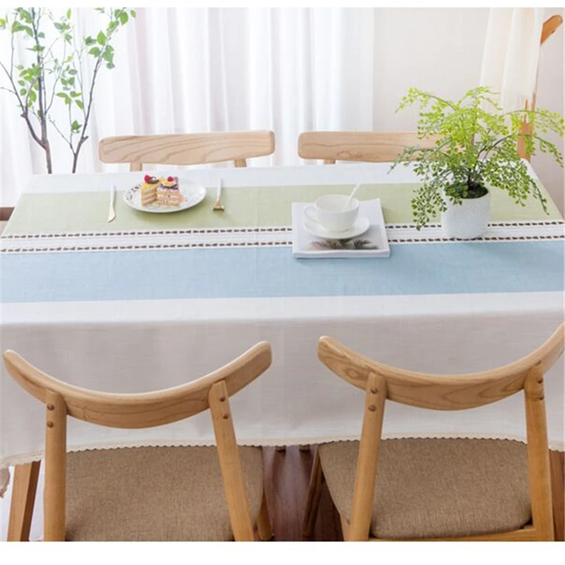 Ins Style Imitation Cotton Linen Tablecloth Rectangular Home Living Room Decor Tablecloth Fresh Style Coffee Table Cover Cloth