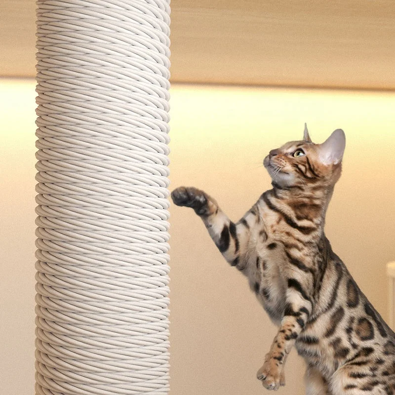 Hot Sale  Solid Wood Modern Breathable Indoor Cat Villa Elegant Animal Pattern Factory Price Pet House Furniture
