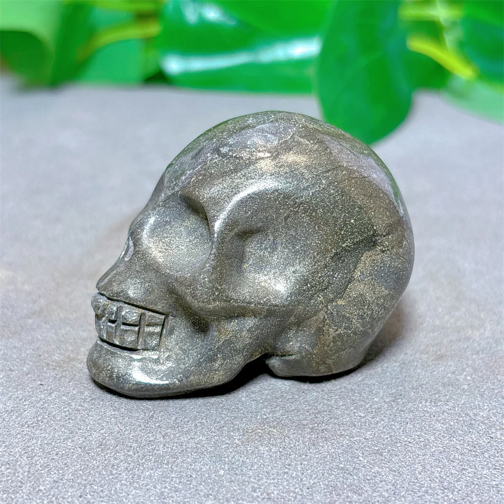 Pyrite Skull Crystal Natural Quartz Stone Home Decoration Minerals Reiki Craft Gifts Energy Healing Meditation Spiritual Love