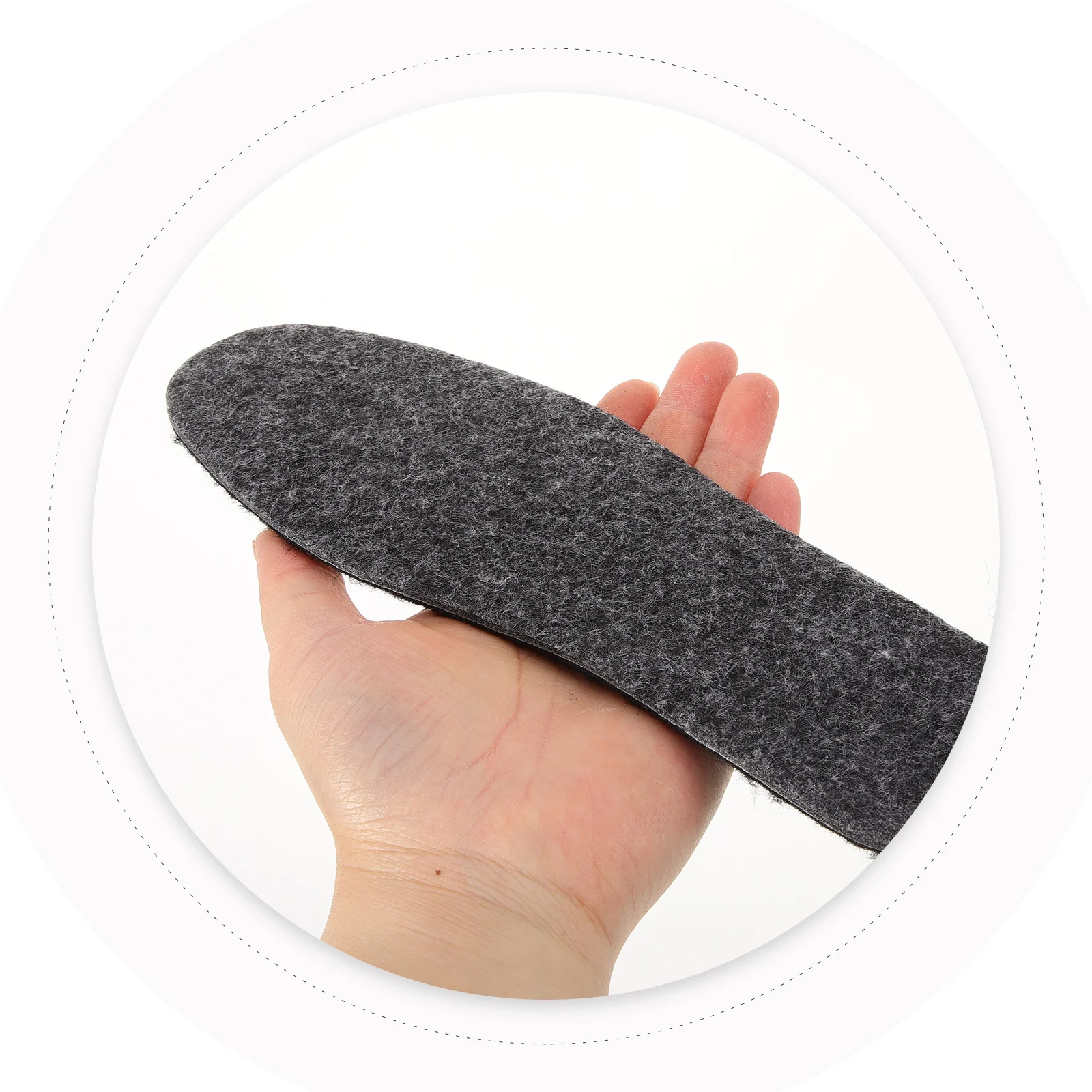 

5Pairs Winter Felt Insoles Warm Thermal Boot Inserts Supple Comfortable Shoe Cushions Winter Insoles for Women